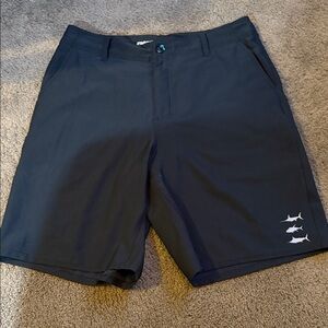 Men's Fishworks Black Flat Front Shorts Size 34